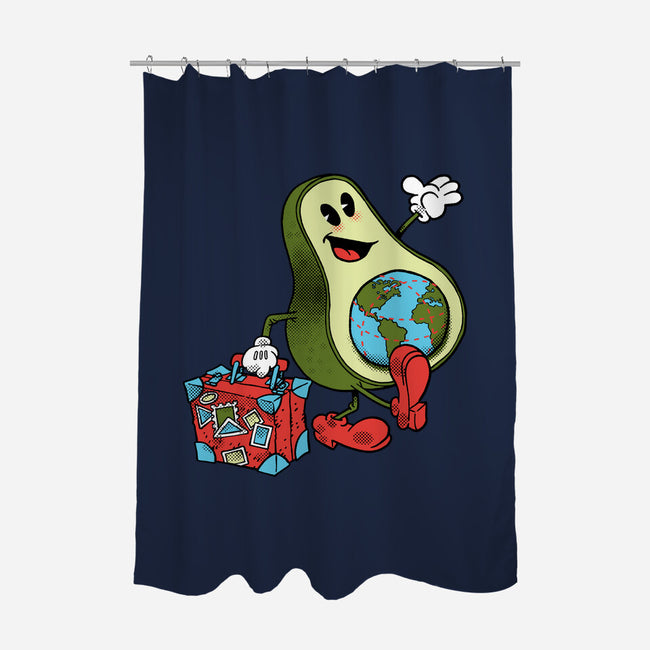 Globetrotter-None-Polyester-Shower Curtain-imisko