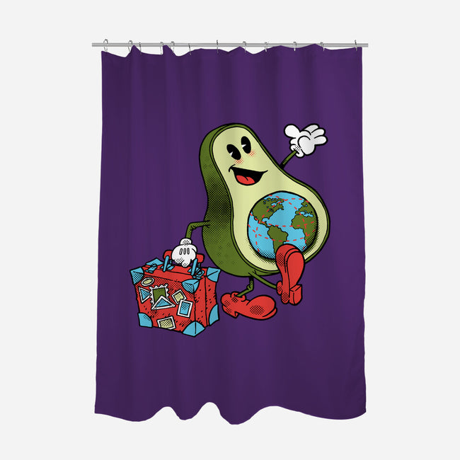 Globetrotter-None-Polyester-Shower Curtain-imisko