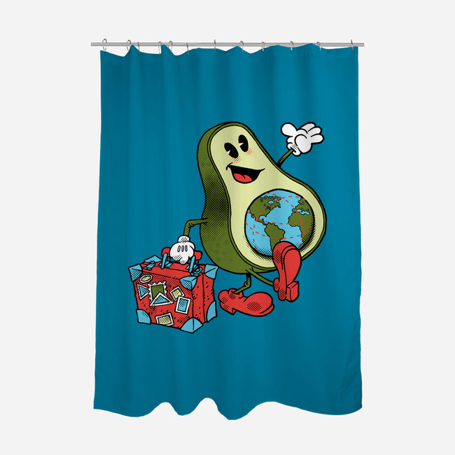 Globetrotter-None-Polyester-Shower Curtain-imisko