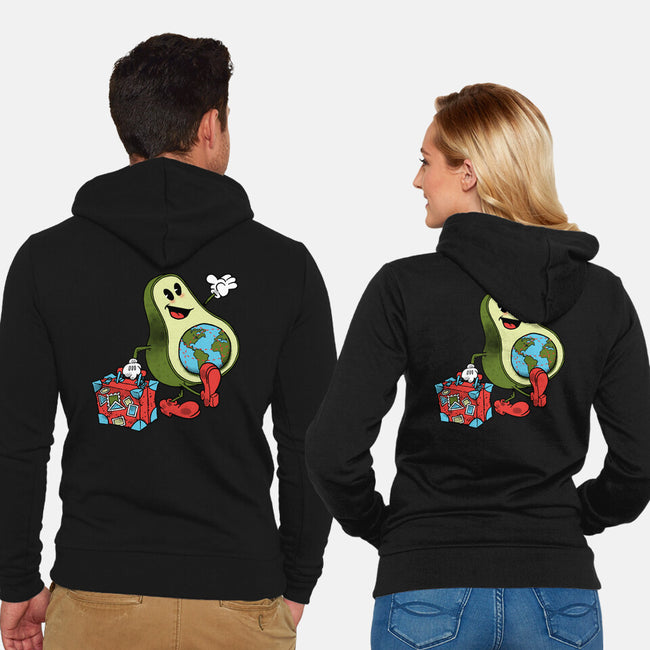 Globetrotter-Unisex-Zip-Up-Sweatshirt-imisko