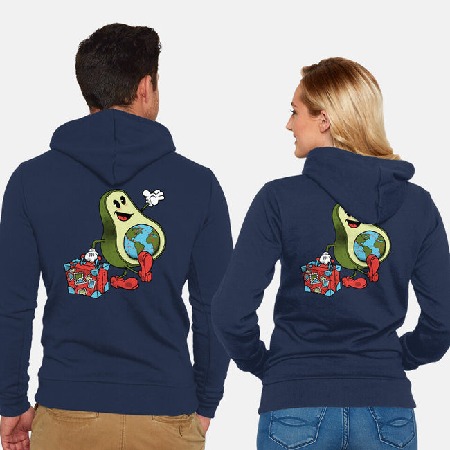 Globetrotter-Unisex-Zip-Up-Sweatshirt-imisko