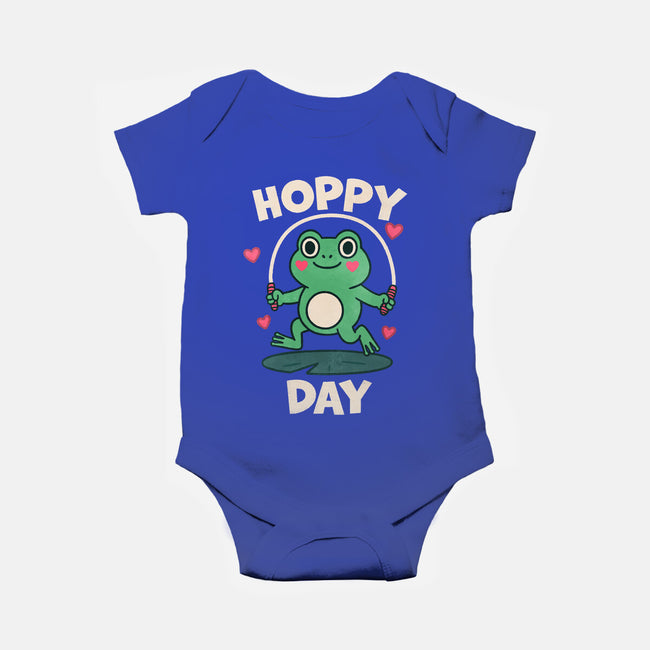 Hoppy Day Frog-Baby-Basic-Onesie-fanfreak1