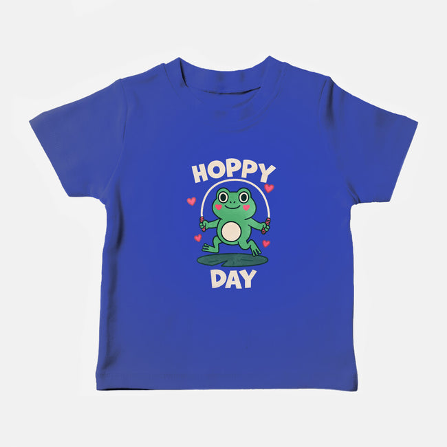 Hoppy Day Frog-Baby-Basic-Tee-fanfreak1