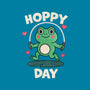 Hoppy Day Frog-Womens-Fitted-Tee-fanfreak1