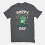 Hoppy Day Frog-Womens-Fitted-Tee-fanfreak1