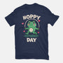 Hoppy Day Frog-Womens-Fitted-Tee-fanfreak1