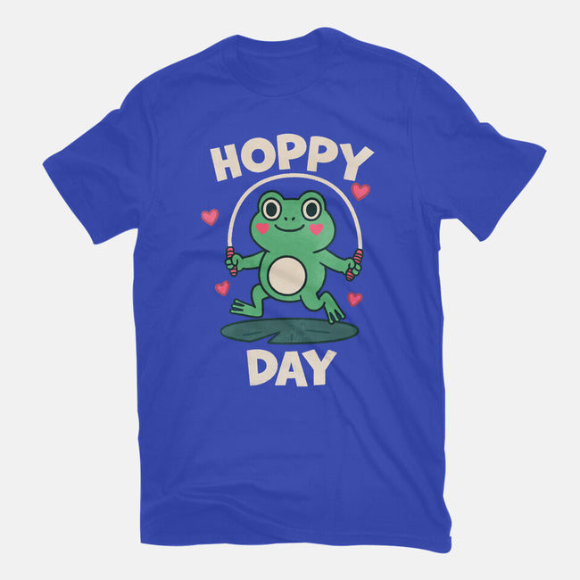 Hoppy Day Frog-Womens-Fitted-Tee-fanfreak1