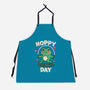 Hoppy Day Frog-Unisex-Kitchen-Apron-fanfreak1