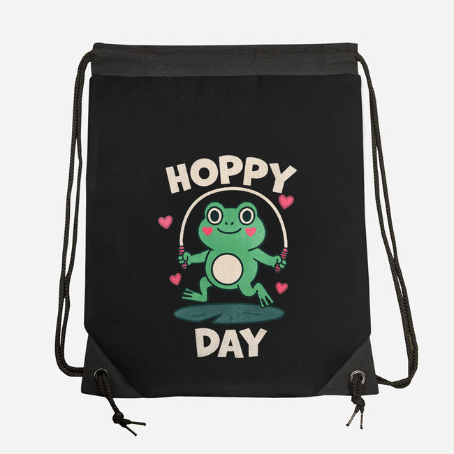 Hoppy Day Frog-None-Drawstring-Bag-fanfreak1