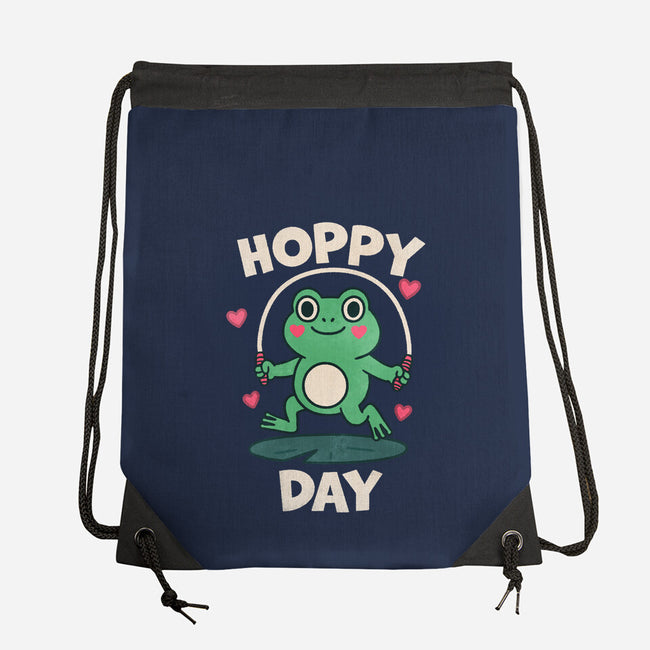 Hoppy Day Frog-None-Drawstring-Bag-fanfreak1