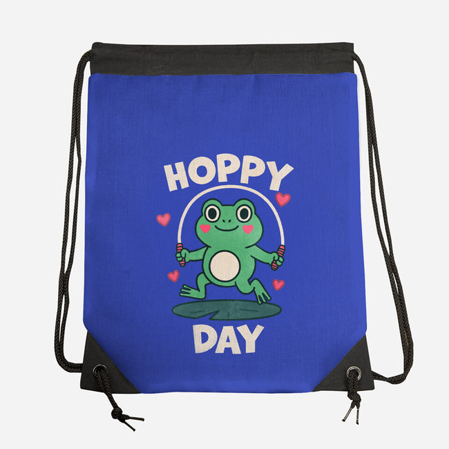 Hoppy Day Frog-None-Drawstring-Bag-fanfreak1