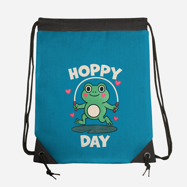 Hoppy Day Frog-None-Drawstring-Bag-fanfreak1
