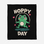 Hoppy Day Frog-None-Fleece-Blanket-fanfreak1
