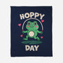 Hoppy Day Frog-None-Fleece-Blanket-fanfreak1
