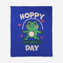 Hoppy Day Frog-None-Fleece-Blanket-fanfreak1