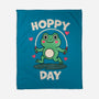Hoppy Day Frog-None-Fleece-Blanket-fanfreak1