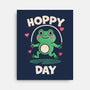 Hoppy Day Frog-None-Stretched-Canvas-fanfreak1