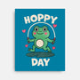 Hoppy Day Frog-None-Stretched-Canvas-fanfreak1
