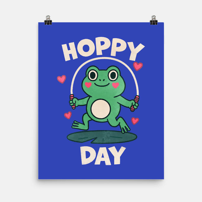 Hoppy Day Frog-None-Matte-Poster-fanfreak1