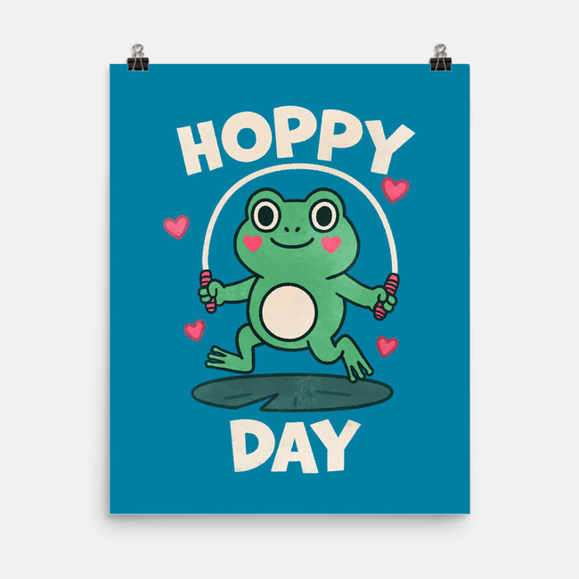 Hoppy Day Frog-None-Matte-Poster-fanfreak1