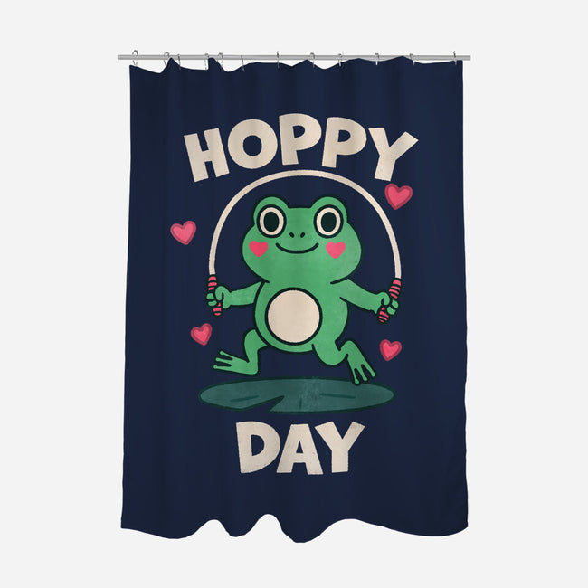 Hoppy Day Frog-None-Polyester-Shower Curtain-fanfreak1
