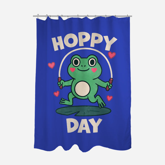 Hoppy Day Frog-None-Polyester-Shower Curtain-fanfreak1