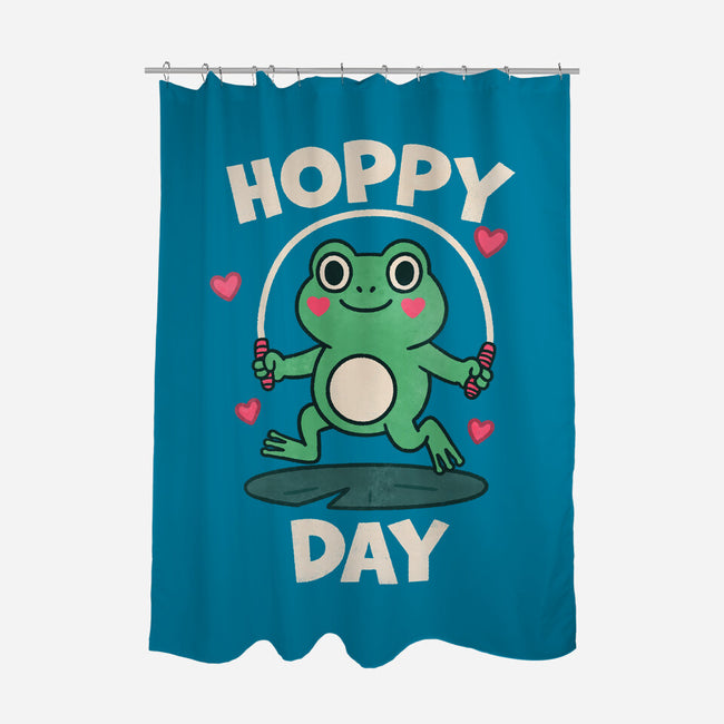 Hoppy Day Frog-None-Polyester-Shower Curtain-fanfreak1