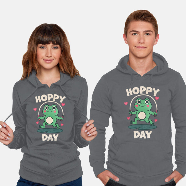 Hoppy Day Frog-Unisex-Pullover-Sweatshirt-fanfreak1