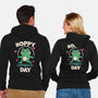 Hoppy Day Frog-Unisex-Zip-Up-Sweatshirt-fanfreak1