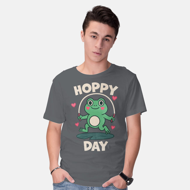 Hoppy Day Frog-Mens-Basic-Tee-fanfreak1