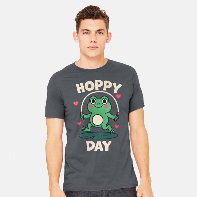 Hoppy Day Frog-Mens-Heavyweight-Tee-fanfreak1