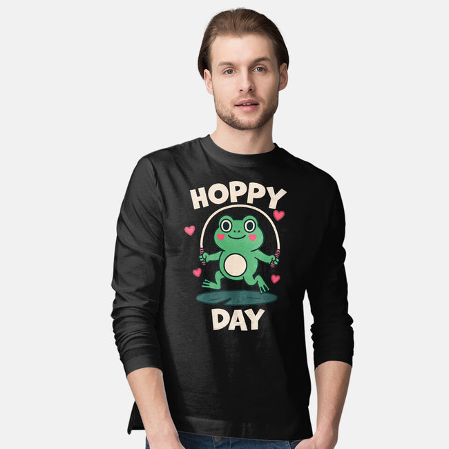 Hoppy Day Frog-Mens-Long Sleeved-Tee-fanfreak1