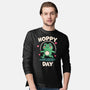 Hoppy Day Frog-Mens-Long Sleeved-Tee-fanfreak1