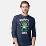 Hoppy Day Frog-Mens-Long Sleeved-Tee-fanfreak1