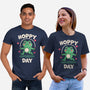 Hoppy Day Frog-Unisex-Basic-Tee-fanfreak1