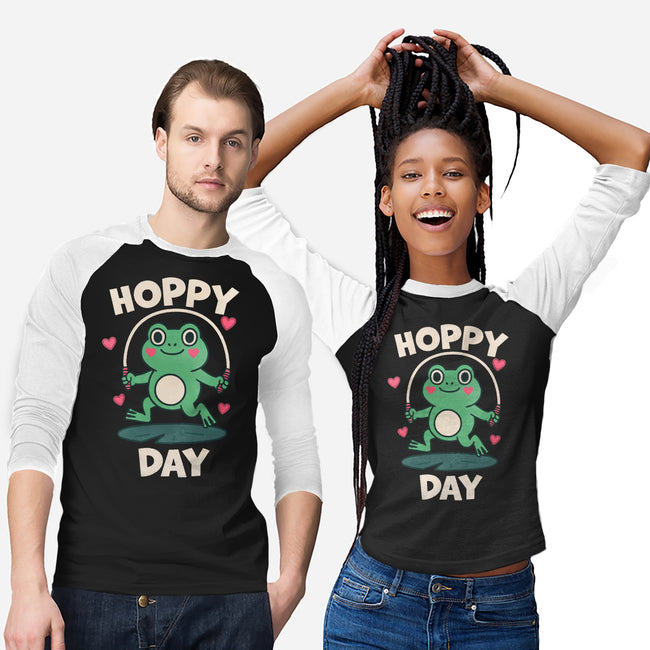 Hoppy Day Frog-Unisex-Baseball-Tee-fanfreak1
