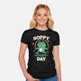 Hoppy Day Frog-Womens-Fitted-Tee-fanfreak1