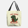 Big Mood Dino-None-Basic Tote-Bag-fanfreak1