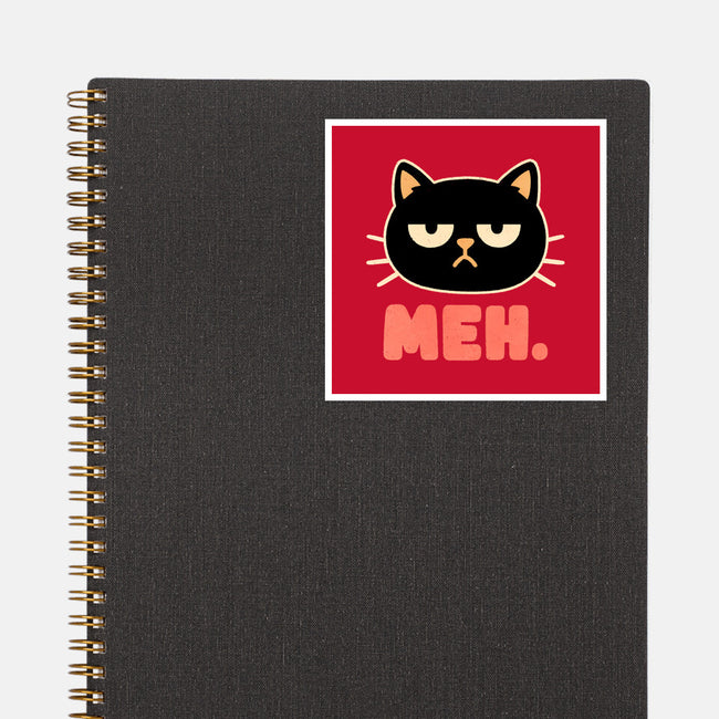 Meh Cat-None-Glossy-Sticker-fanfreak1