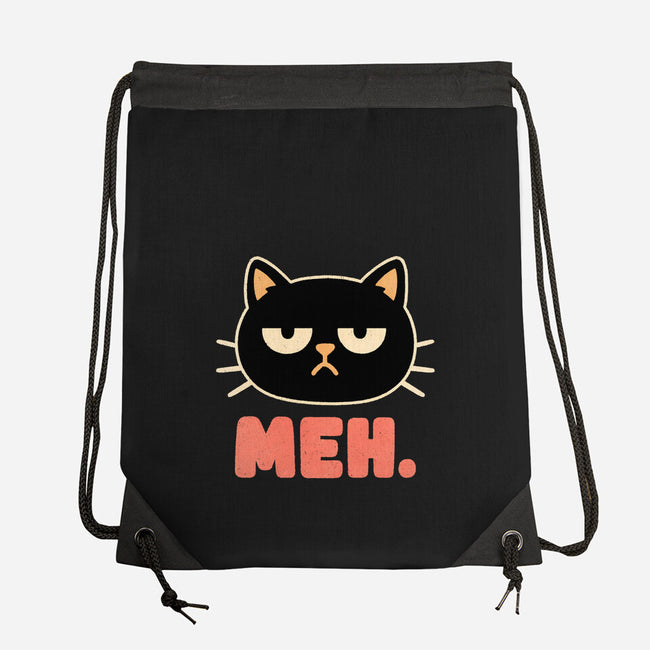 Meh Cat-None-Drawstring-Bag-fanfreak1