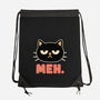 Meh Cat-None-Drawstring-Bag-fanfreak1