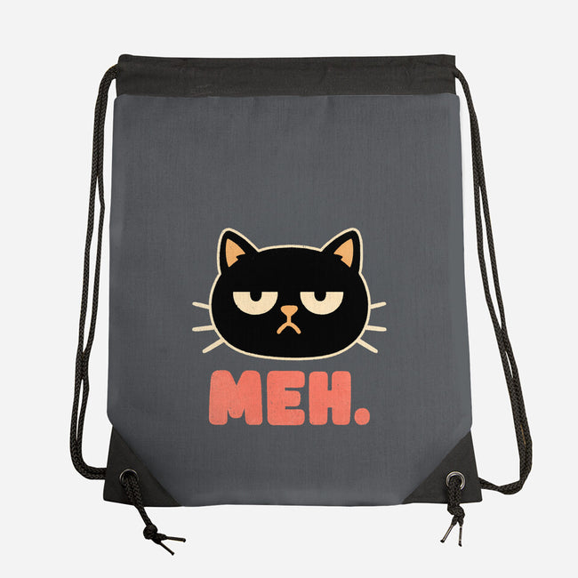 Meh Cat-None-Drawstring-Bag-fanfreak1
