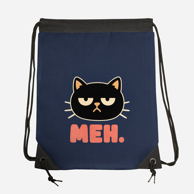 Meh Cat-None-Drawstring-Bag-fanfreak1