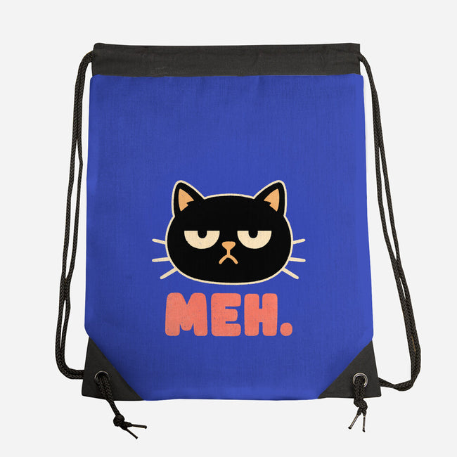 Meh Cat-None-Drawstring-Bag-fanfreak1