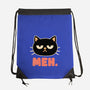 Meh Cat-None-Drawstring-Bag-fanfreak1
