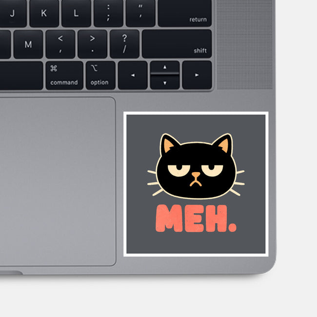 Meh Cat-None-Glossy-Sticker-fanfreak1