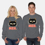 Meh Cat-Unisex-Crew Neck-Sweatshirt-fanfreak1
