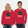 Meh Cat-Unisex-Crew Neck-Sweatshirt-fanfreak1