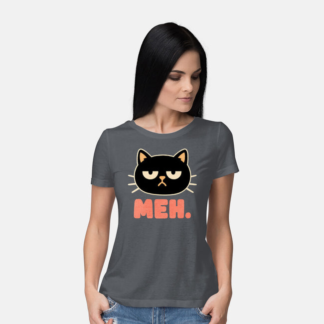 Meh Cat-Womens-Basic-Tee-fanfreak1
