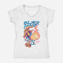 Darkness Mage Fire-Womens-V-Neck-Tee-spoilerinc